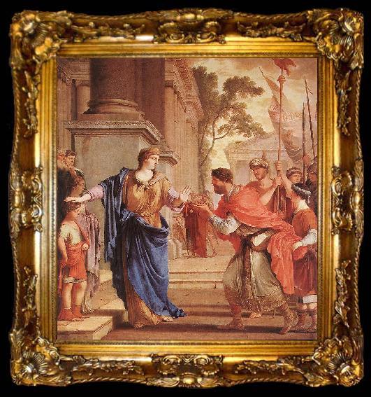 framed  LA HIRE, Laurent de Cornelia Refusses the Crown of the Ptolomai sg, ta009-2